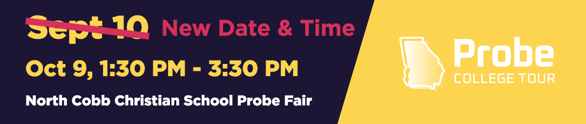 New Date and Time | North Cobb Christian Probe Fair