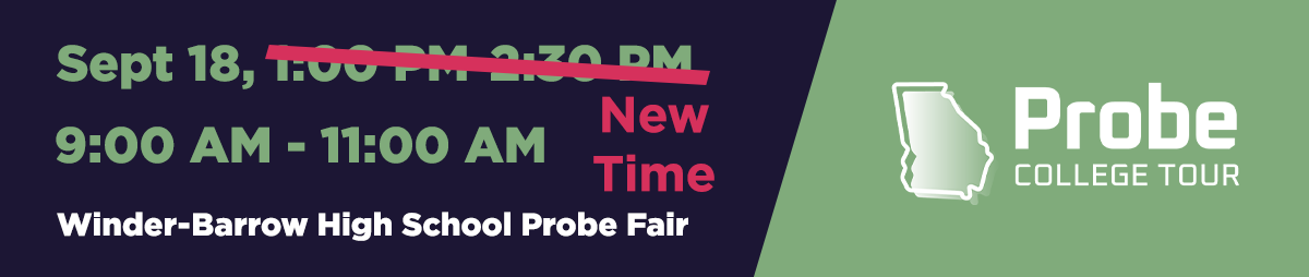 New Time | Winder-Barrow Probe College Fair